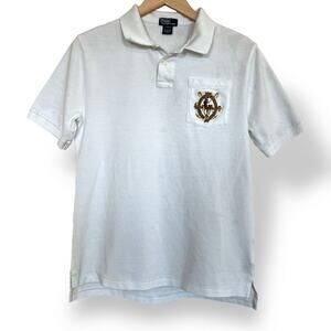 Polo by Ralph Lauren White Polo Boy Shirt Sz XL 18-20